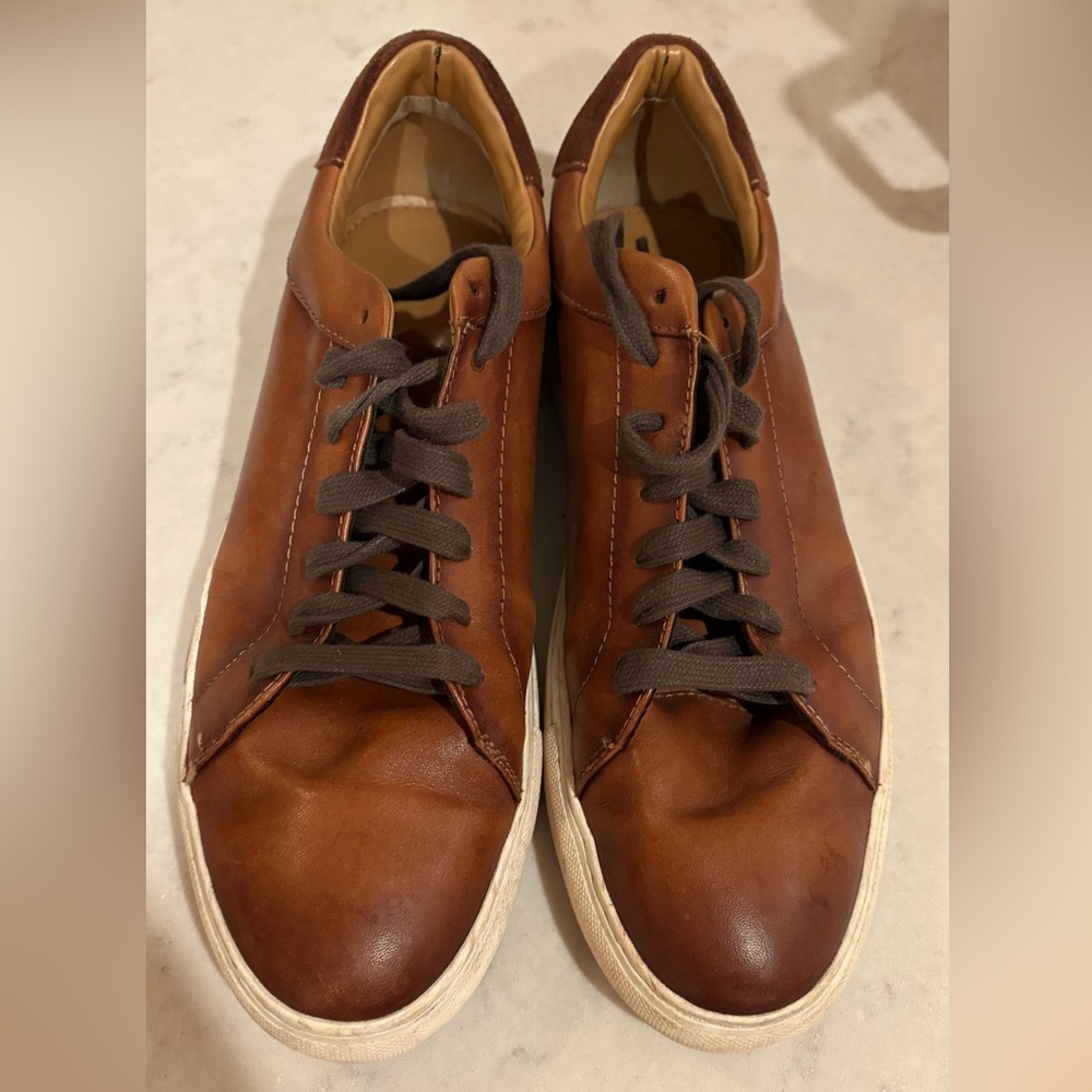 Nordstrom Brown Leather Sneakers